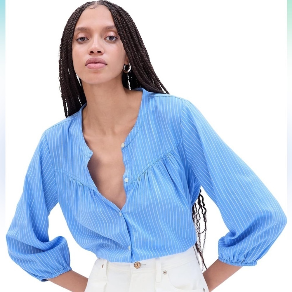 Gap button front Shirt Womens L NWT